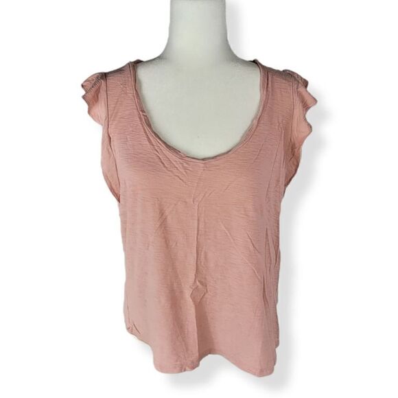 Express Ruffled sleeve Top  Large - Picture 1 of 3